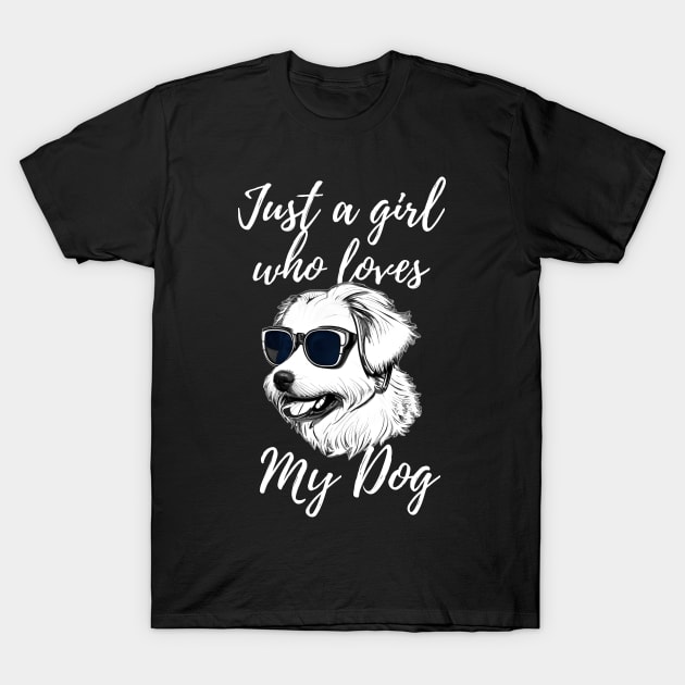 Just a guy who loves my dog T-Shirt by Aspectartworks